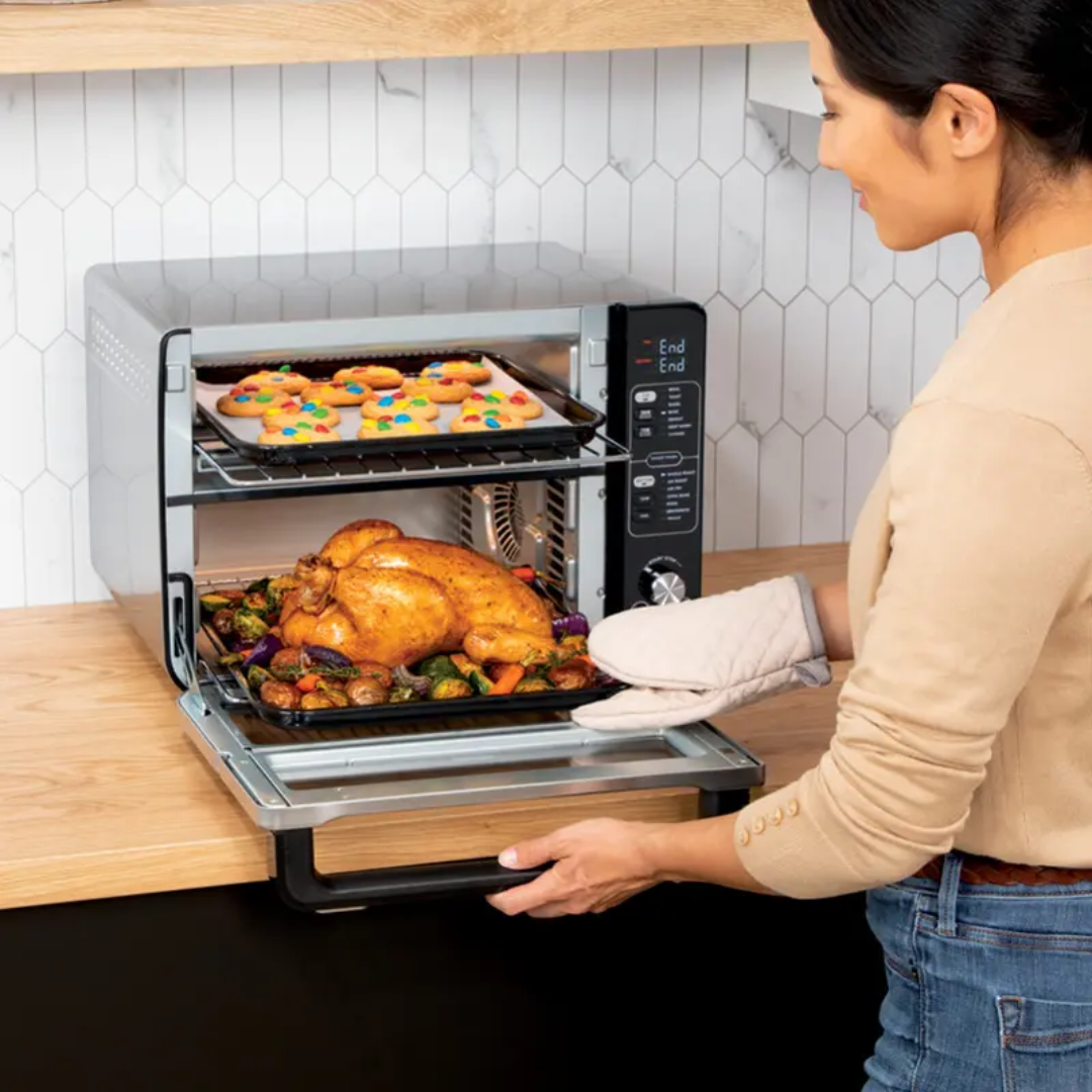Double Oven FlexDoor - 14-in-1 Quick Snacks & Full Course Meals