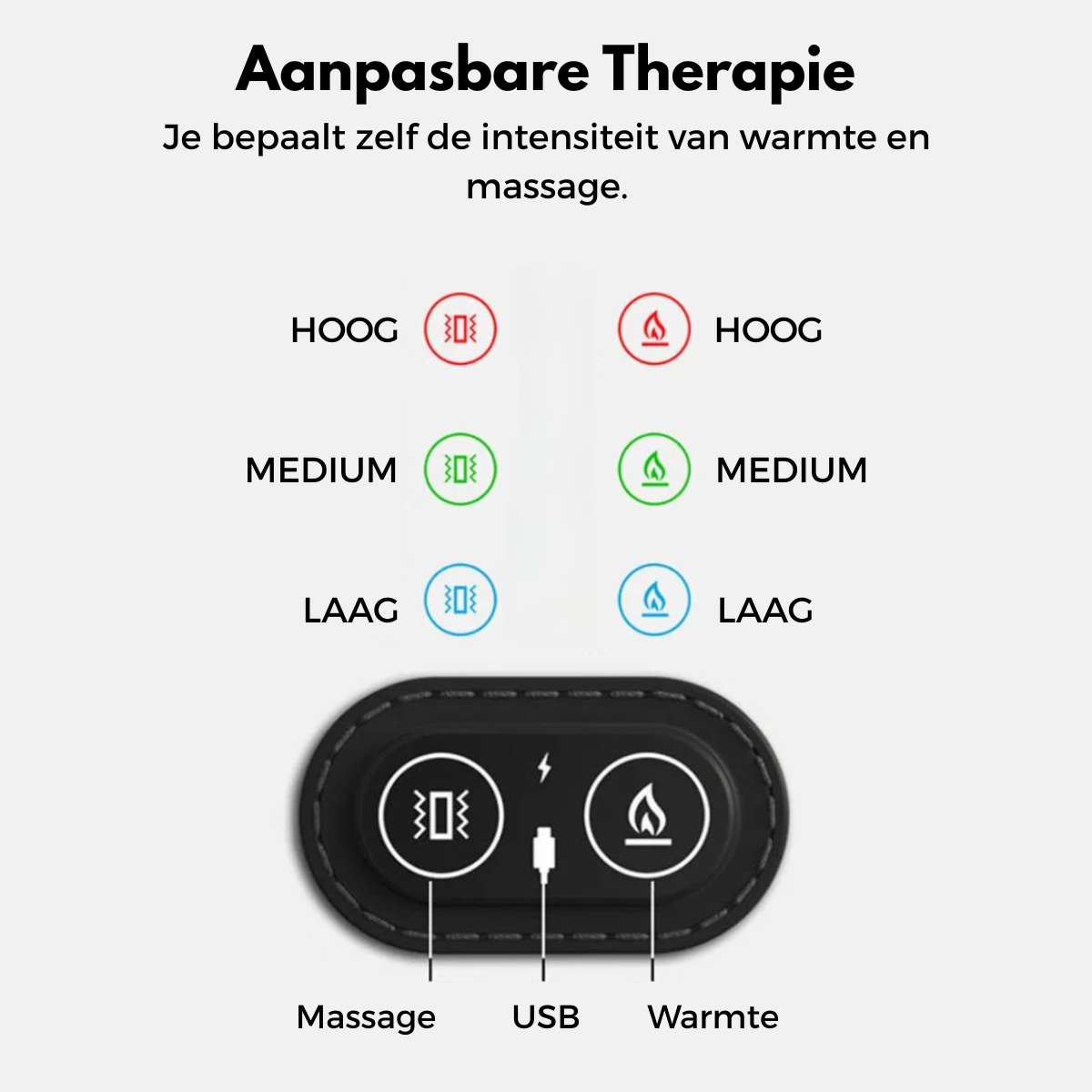 FisioTerug™ - De 3-in-1 nekmassager