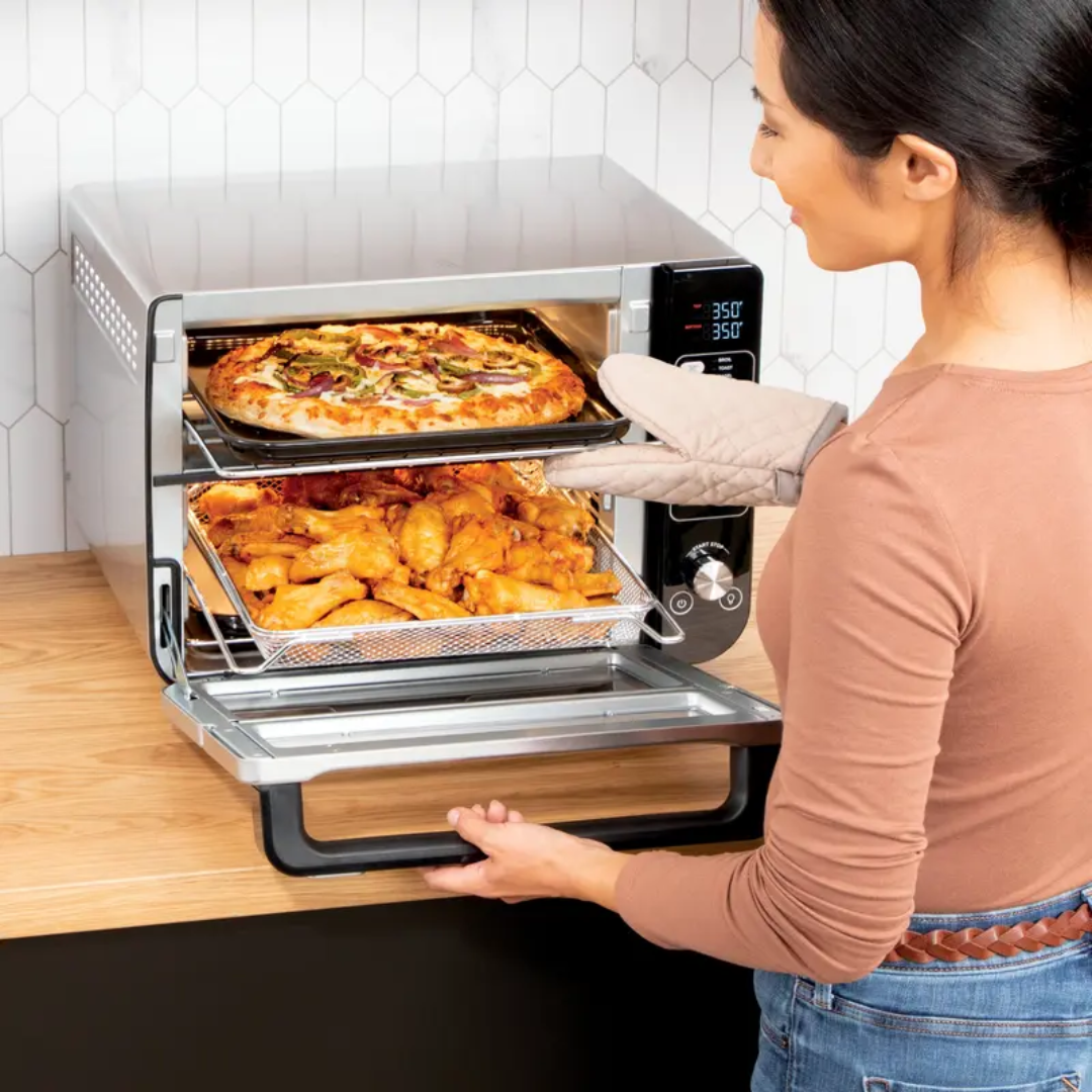 Double Oven FlexDoor - 14-in-1 Quick Snacks & Full Course Meals