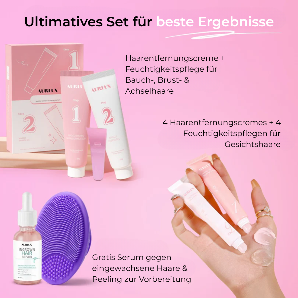 Aurlux™ – Instant Haarverwijderingskit